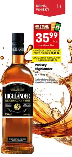 Delikatesy Centrum Highlander Blended Scotch Whisky (butelka 0,5 l) oferta
