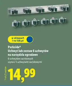 Lidl Parkside Uchwyt lub zestaw 6 uchwytów na narzędzia ogrodowe oferta
