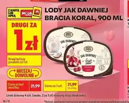 Biedronka Lody śmietankowe Bracia Koral Jak Dawniej oferta