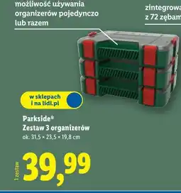 Lidl Parkside Zestaw 3 organizerów oferta