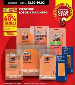 Biedronka Łosoś wędzony na ciepło łagodny Marinero oferta