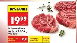 Biedronka Goleń wołowa bez kości oferta