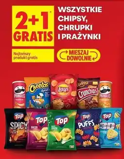 Biedronka Prażynki scary puffs salted Top Snackers oferta