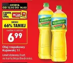 Biedronka Olej rzepakowy Kujawski oferta