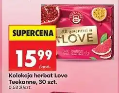 Biedronka Herbata love collection Teekanne Love oferta