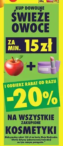 Biedronka Owoce oferta