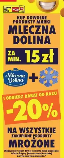 Biedronka Produkty marki Mleczna Dolina oferta