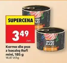 Biedronka Karma dla psa z kaczką Rafi Mini oferta
