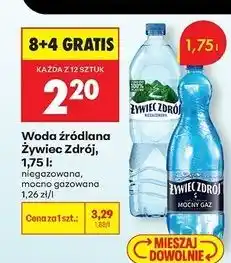Biedronka Woda mocny gaz Żywiec Zdrój oferta