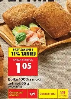 Biedronka Bułka z mąki żytniej oferta