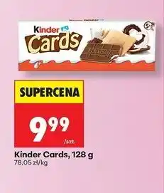 Biedronka Herbatniki czekoladowe Kinder Cards oferta