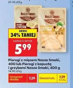 Biedronka Pierogi z mięsem Nasze Smaki oferta