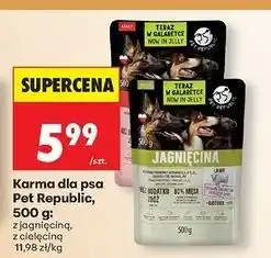 Biedronka Karma dla psa jagnięcina Pet Republic oferta