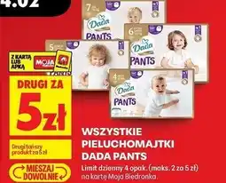 Biedronka Pieluchomajtki dla dzieci extra large 6 Dada Extra Care oferta