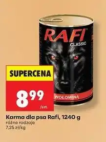 Biedronka Karma dla psa z wołowiną Rafi Classic oferta
