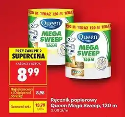 Biedronka Ręcznik kuchenny mega sweep 120 m Queen oferta