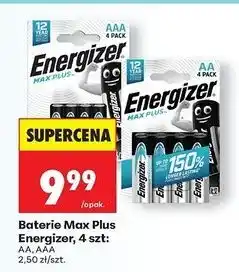 Biedronka Baterie aaa Energizer Max Plus oferta
