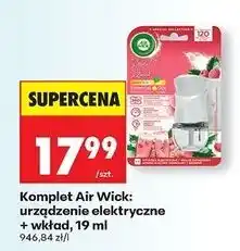 Biedronka Urządzenie + wkład pink prosecco Air Wick Electric Essential Oils oferta