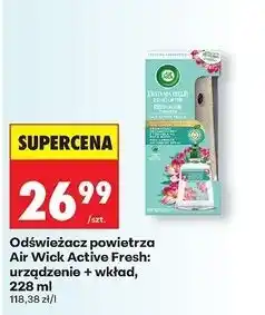 Biedronka Urządzenie + wkład kwitnąca frezja i eukaliptus Air Wick Active Fresh oferta