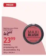 Rossmann Róż do policzków 003 wild card Rimmel Maxi Blush oferta