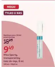 Rossmann Tusz do rzęs 101 clear Miss Sporty Just Clear oferta