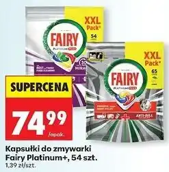 Biedronka Tabletki do zmywarek lemon Fairy Platinum Plus oferta