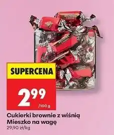 Biedronka Cukierki brownie z wiśnią Mieszko oferta