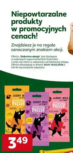 Stokrotka Żelki Puzzle Głodny Wilk Na Tropie oferta