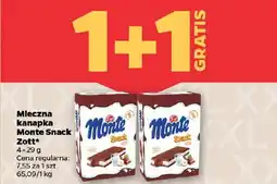 Netto Mleczna kanapka Monte Snack Zott oferta