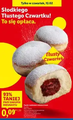 Lidl Pączek z nadzieniem wieloowocowym oferta