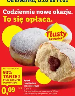 Lidl Pączek z nadzieniem wieloowocowym oferta