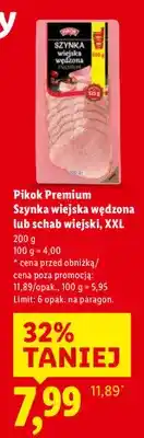 Lidl Szynka wiejska wędzona XXL oferta