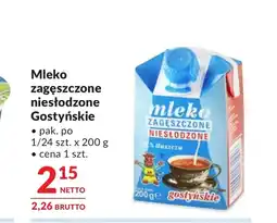 Makro Mleko zagęszczone Gostyńskie oferta