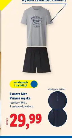 Lidl Piżama męska Esmara oferta