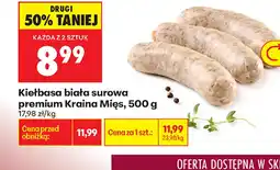 Biedronka Kiełbasa biała Kraina Mięs oferta