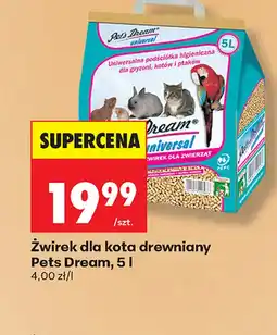 Biedronka Żwirek drewniany Pet's Dream oferta