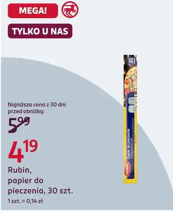 Rossmann Papier do pieczenia Rubin oferta