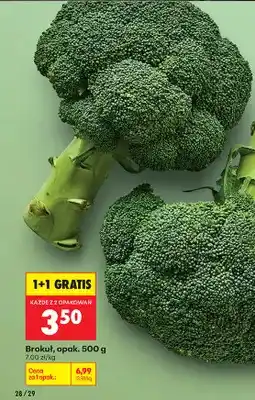 Biedronka Brokuł 500 g 1+1 GRATIS oferta