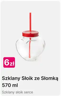 Pepco Szklany Słoik ze Słomką oferta