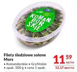 Makro Filety śledziowe solone Mors oferta