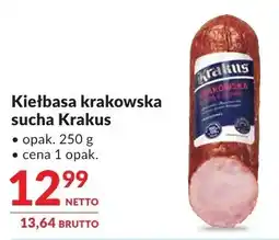 Makro Kiełbasa krakowska sucha Krakus oferta