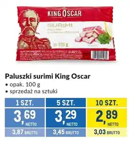 Makro Paluszki surimi King Oscar oferta