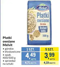Makro Płatki owsiane Melvit błyskawiczne oferta