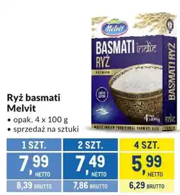 Makro Ryż basmati Melvit oferta