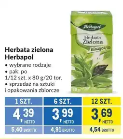 Makro Herbata zielona Herbapol oferta