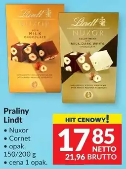 Makro Praliny Lindt Nuxor i Cornet oferta