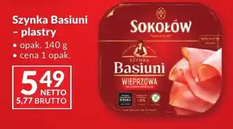 Makro Szynka Basiuni Sokołów plastry oferta
