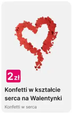Pepco Konfetti w kształcie serca na Walentynki oferta