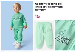 Pepco Sportowe spodnie dla chłopców niemowląt z bawełny oferta