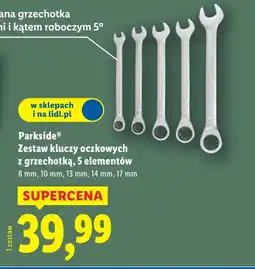 Lidl Zestaw kluczy oczkowych Parkside oferta